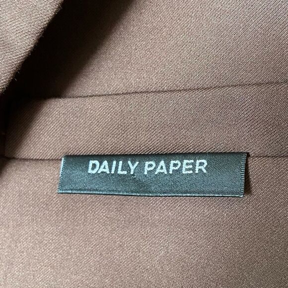 Daily Paper Marimba Brown Blazer Cropped Size XS - Picture 12 of 15